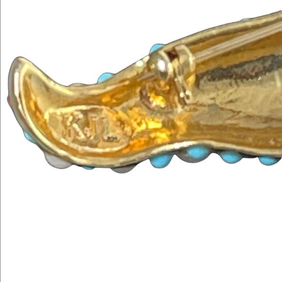 Vintage KJL Kenneth Jay Lane Starfish brooch signed RARE - Picture 8 of 8